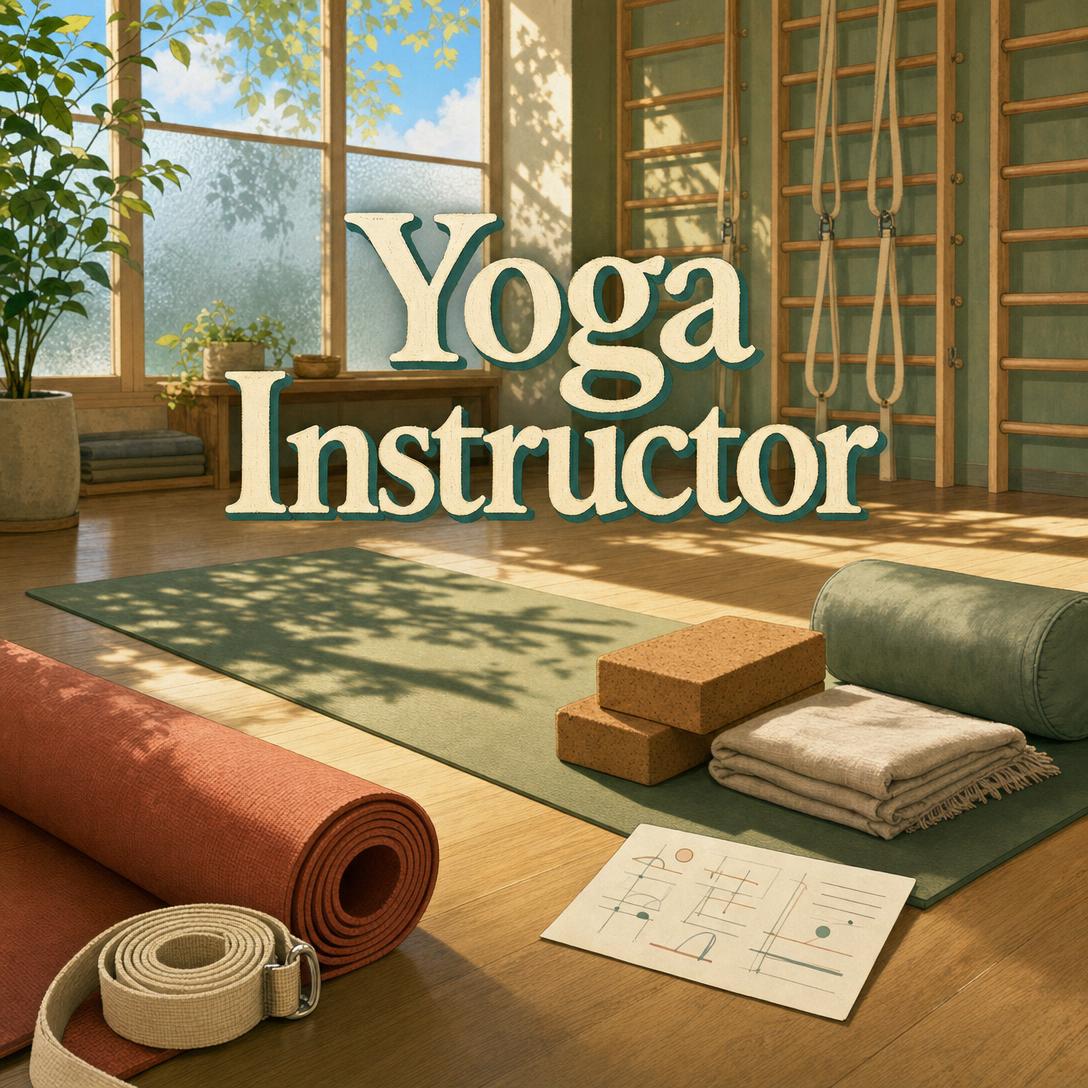 AI yoga instructor guiding a home practice with alignment-focused pose instruction